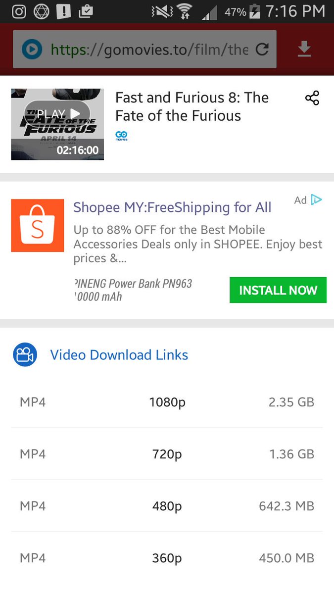 jabbarsalleh_'s tweet image. #Videoder, nak download movie kat fon tak cukup space. Ftw