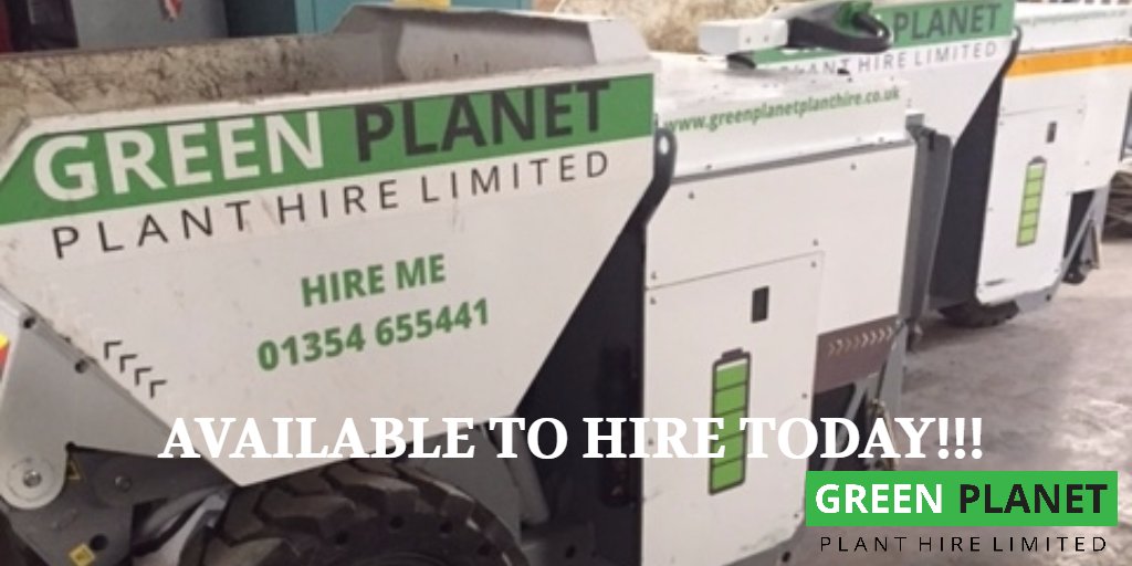Green_Planet_PH's tweet photo. OPPORTUNITY CALLS!! Need an ELECTRIC DUMPER? CALL US! 01354 654411We have three 1 ton dumpers ready and waiting for you! https://t.co/dBmL2is6Ur