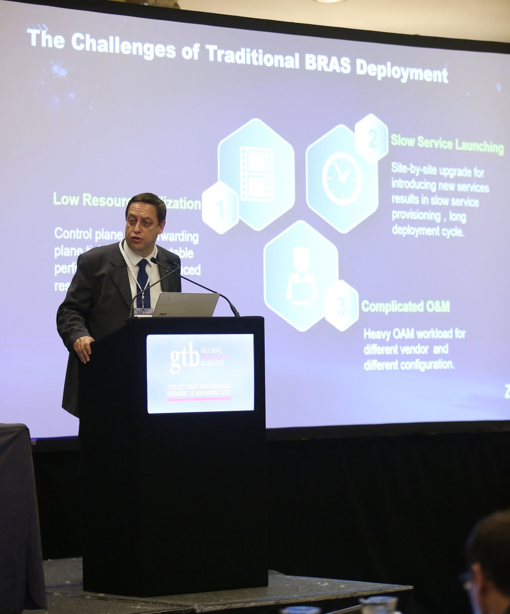 Great insight from <a href="/EmmanuelDLG/">E de la Gardette</a> , CTO at <a href="/ZTEPress/">ZTE Corporation</a> on Infrastructure Service Innovation at the #GlobalTelecoms Business Summit!
