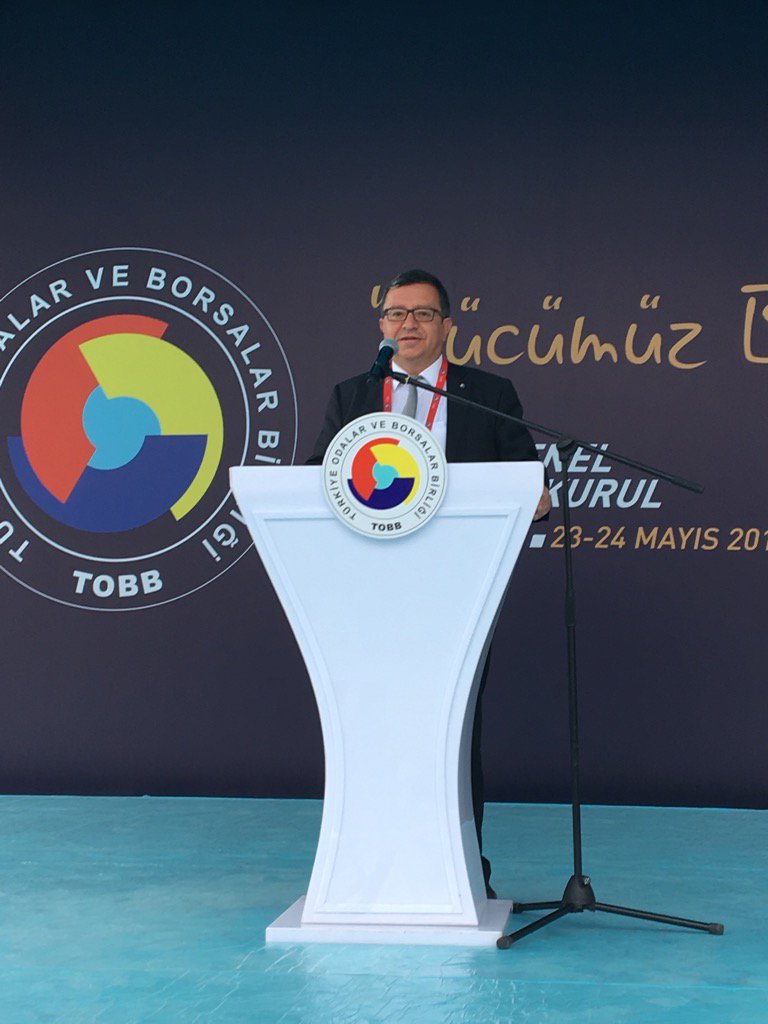 Isparta TB Başkanı TOBB Genel Kurulunda:"Gücümüz birliğimiz, birliğimiz bereketimiz."