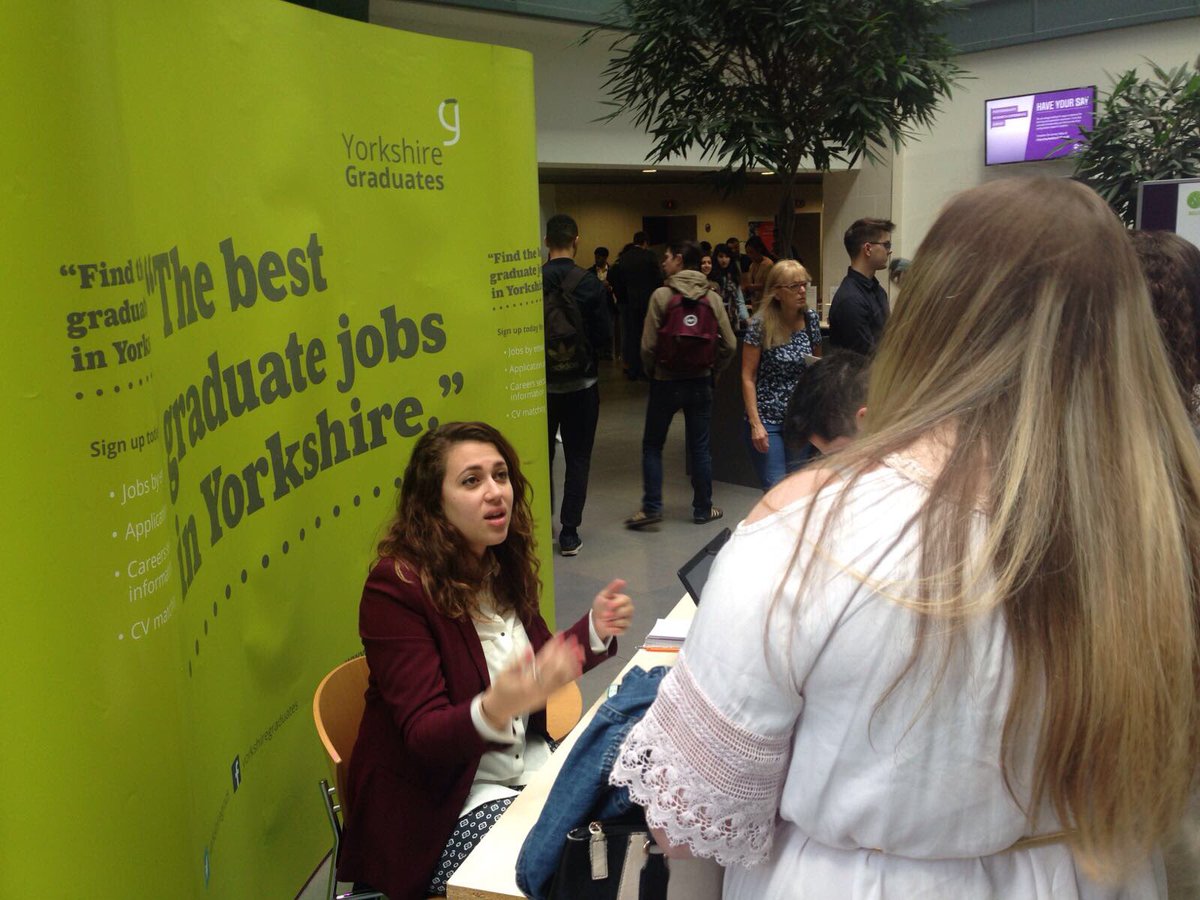 YorkshireGrads's tweet photo. We're at @BeckettCareers spring careers fair today talking to students and graduates about #graduatejobs in #Yorkshire https://t.co/CWrRamC7RY