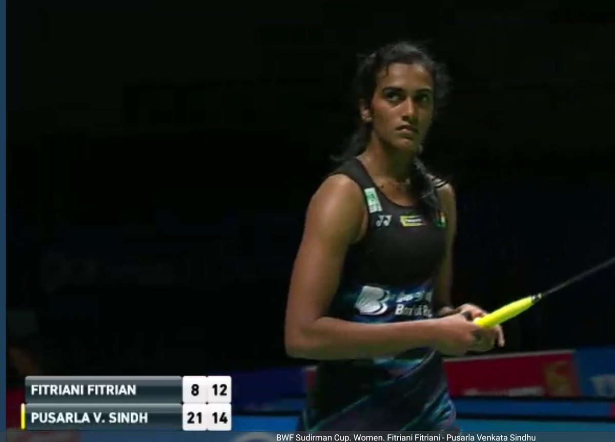 SportsIndia3's tweet photo. #SudirmanCup2017 

Brilliant @Pvsindhu1 beat F.Fitriani by 21-8 21-19 in WS to give India a unbeatable lead 

🇮🇳 3-1 🇵🇱

Well done 🇮🇳 https://t.co/z0nAzUsnA3