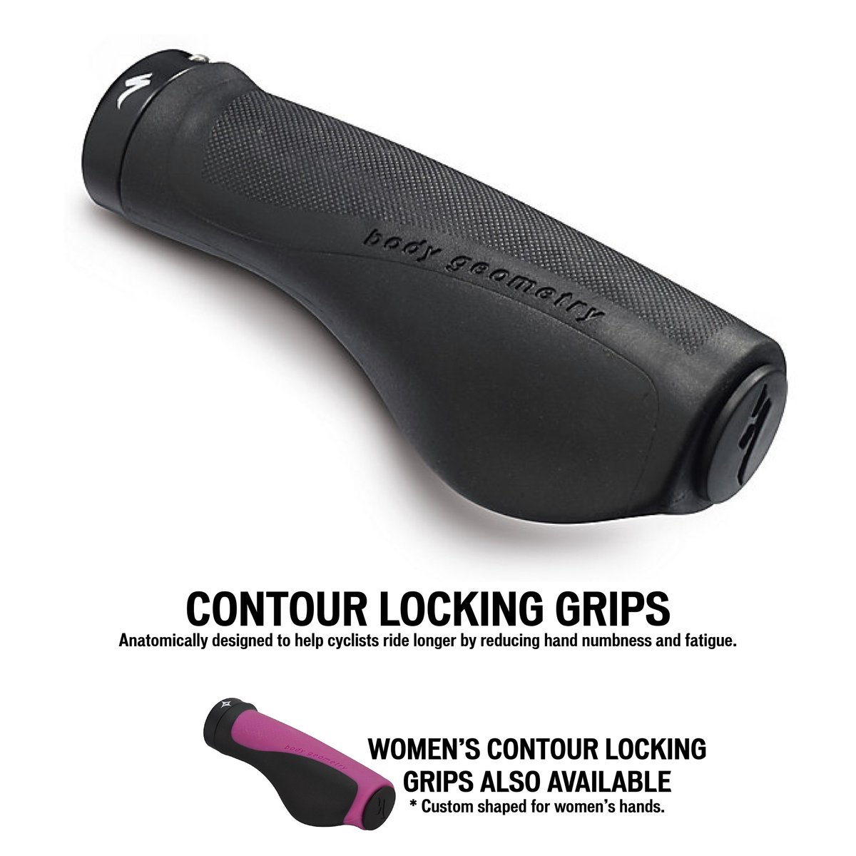 SpecializedZA's tweet photo. Medically designed to conform to hand anatomy, Contour Locking Grips relieve pressure-related symptoms, like pain and numbness.#TechTuesday https://t.co/fHhDSpWagE