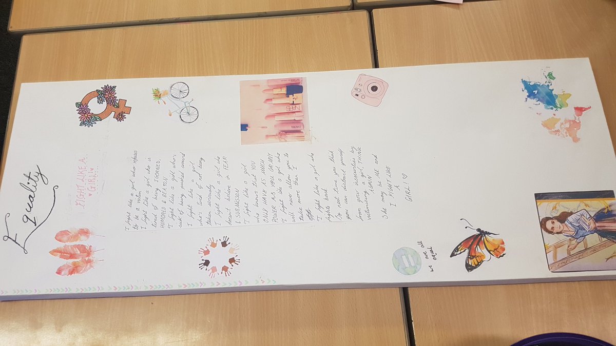 Some amazing work looking at 'labels' and equality. Well done year 7!