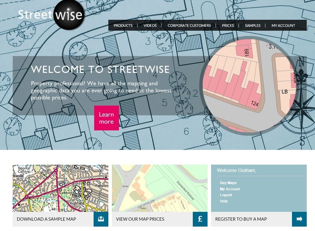 Get your Ordnance Survey Maps for Planning Permission from streetwise.net from just £8.50
