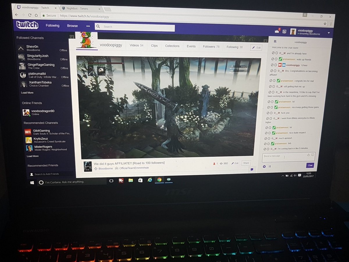 Voodoo_piggy's tweet photo. First affiliate stream live now guys come say hi https://t.co/Egr93bwwhU #SupportSmallStreamers #TeamEmmmmsie https://t.co/kIusuUADQI