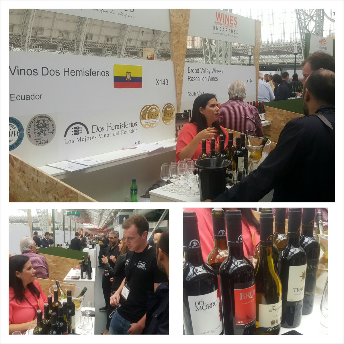proecuadorint's tweet photo. NOW - #Ecuador only #wine @VinosDelEcuador is tasted by #UK wine #buyers #press @londonwinefair Feedback is great! Soon available in the UK! https://t.co/3X3FAbOaBI