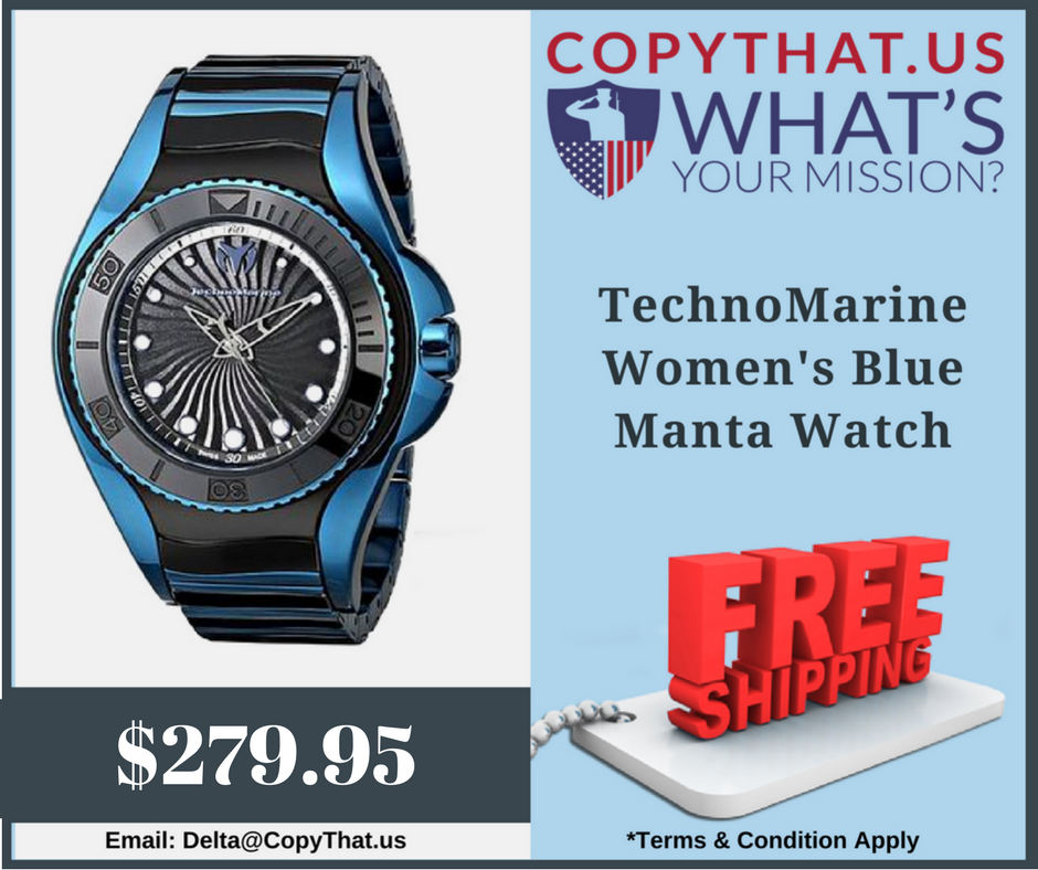 Copy_That_US's tweet photo. #TechnoMarine Women's Blue #MantaWatch – 214005 #WomensWatch #TechnoMarineWatch https://t.co/vchv4dyXfb https://t.co/Zgc6qppr0k
