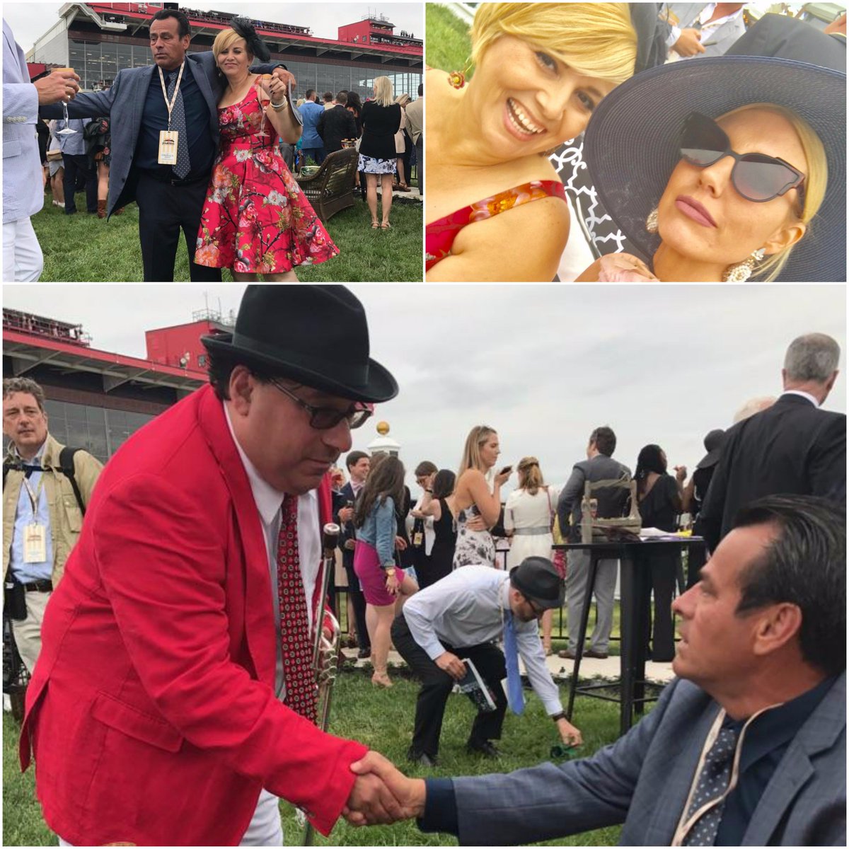 kingsequineinc's tweet photo. @PreaknessStakes @PimlicoRC is graced by royalty. #elRey and #laReina w/ #StronachGroup and #AdenaGroup https://t.co/q9ixCGDvqK