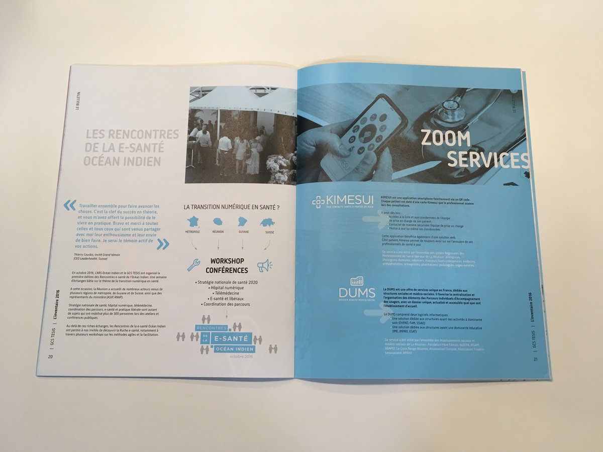 tesis_974's tweet photo. Sorti de l'imprimerie! Le rapport annuel 2016 de @tesis_974 en ligne 🎁https://t.co/6SDc1LYtYZ #créativité #esante #fierté @laruche_esante https://t.co/8DSExsFuKl