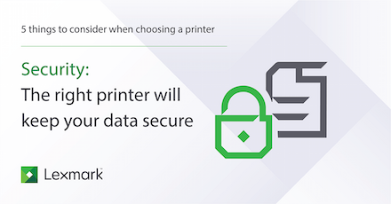 lexmark's tweet photo. Five things to consider...The right printer will keep your keep your data secure: https://t.co/kuPra8hf4y #5Things https://t.co/L0q4dRKPQw