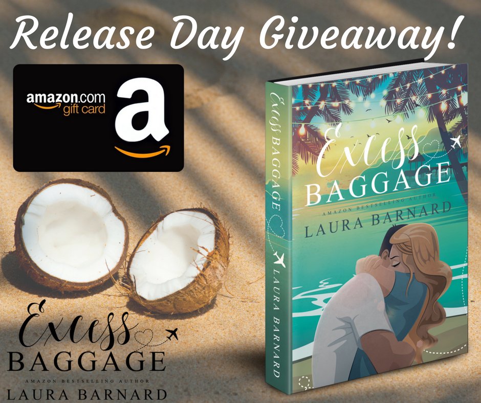 SRieveley's tweet photo. #releaseday Today's the day! Enter to win a copy of #ExcessBaggage by @BarnardLaura and read an excerpt at https://t.co/C8mzcqSTag https://t.co/B8wZUbEDyZ