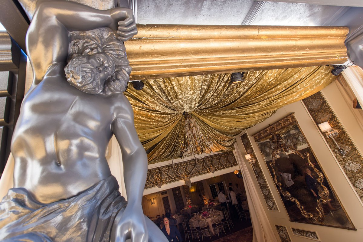 ideas_events's tweet photo. Looking back to the Opera Ball Entrance with our Roman God Statues that welcomed guests to a remarkable evening. @SFOpera https://t.co/5Js779ZyZU