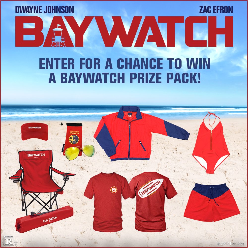 RegalMovies's tweet photo. LAST CHANCE: FOLLOW us &amp; RT for a chance to win this @baywatchmovie prize pack! #giveaway Get tickets &amp;showtimes: https://t.co/avXXbHPibG https://t.co/jLlViKoPo5