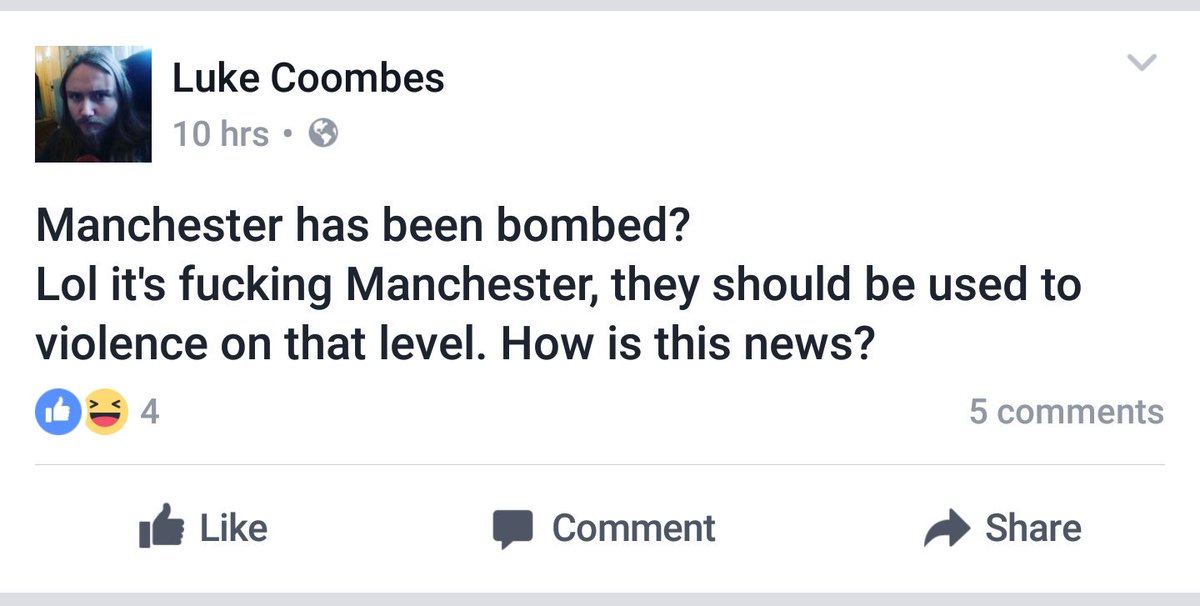 Si_Ando's tweet photo. @gmpolice think maybe something needs to be done about this scumbag.
#Manchester https://t.co/DnVQpjvgUL