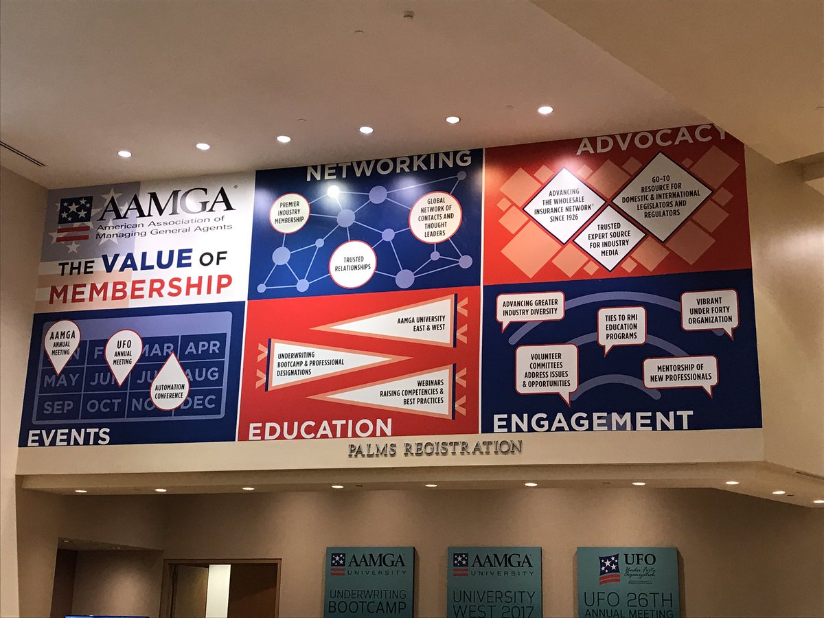 AAMGATweets's tweet photo. The value of attendance: just a few member benefits in a snap shot above the #AAMGA2017 Meeting registration desk. https://t.co/3oryG7DOOR
