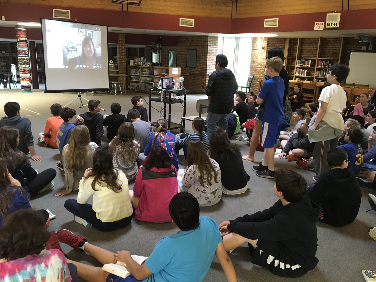 JAndrewsMath's tweet image. Thank you @jabertie for being our amazing Book Scavenger mystery reader! The Q&amp;amp;A session was awesome and inspiring!  #engage109 #engagesms