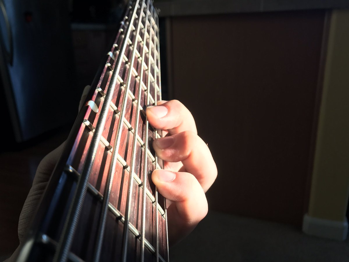 Goatheadpdx's tweet photo. Sun hitting just right on #frets smooth as glass #bass #fretboard #mosey #music #mornings #metal #pnw #pdx #portland #vancouver #monsternail https://t.co/T5hvl3WosW