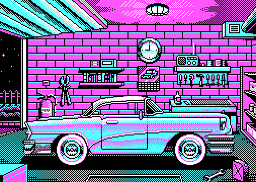 Kantolasound's tweet photo. #Garage for @Pixel_Dailies 
4 colors
#pixelart #pixel_dailies @PyxelEdit https://t.co/eFn1NPvcIu