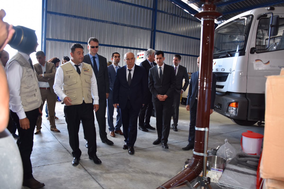JccKrg's tweet photo. #Erbil Governor, #Geeman Vice Minister of Interior &amp; #JCC DG officially opened Logistic Centre built by @THWLeitung https://t.co/WZE4t6NAxy https://t.co/8bIGGpHqmz