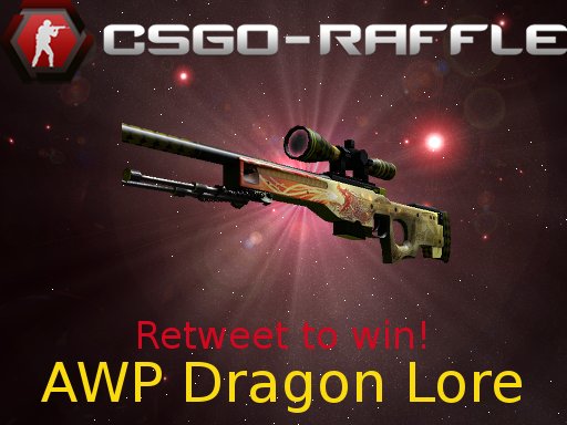 CSGO_Raffler's tweet image. Huge #giveaway for June - RT or play onsite to win an AWP Dragon Lore!!
ow.ly/dT6530bXY6M #csgo #raffle #skins