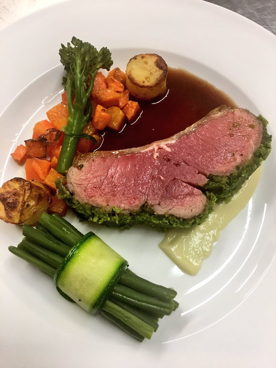 Herb-Crusted Short-Cut Saddle of #LaundeFarm Lamb. Absolutely delicious! <a href="/LaundeFarmFoods/">Launde Farm Foods</a> #farmtofork