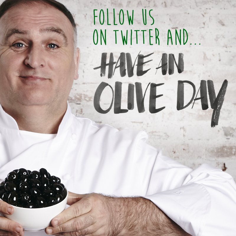Follow the new adventures of Olives from Spain on <a href="/HaveanOliveDay/">Have an Olive Day</a>. A delicious return by the hand of <a href="/chefjoseandres/">Chef José Andrés 🕊️🥘🍳</a> haveanoliveday.eu