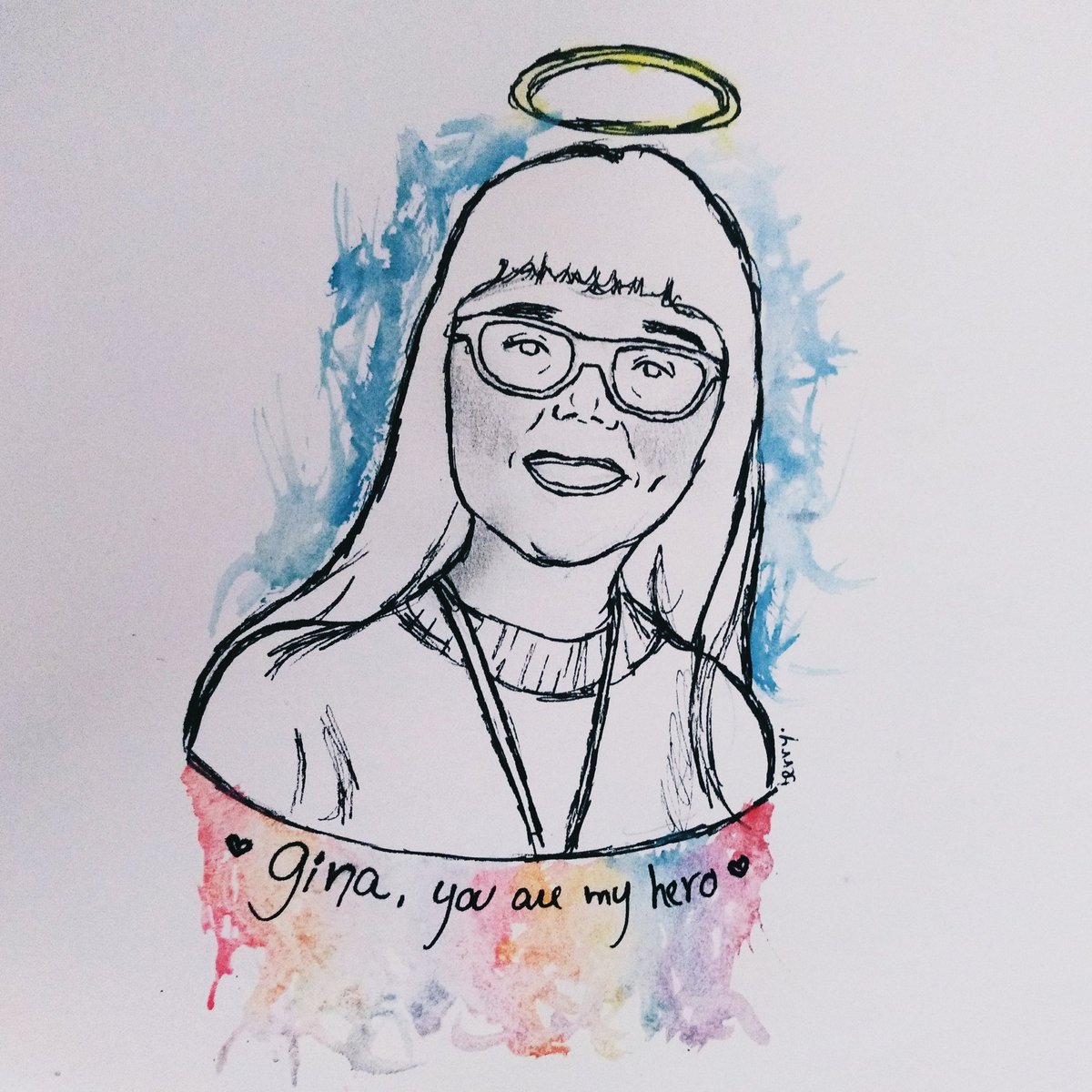 sckberry's tweet photo. In loving memory of Georgina, a girl who lost her life at the Manchester tragedy. Today Heaven has a new angel. 

Gina, you are my hero. ♡ https://t.co/2c3mvgekH5