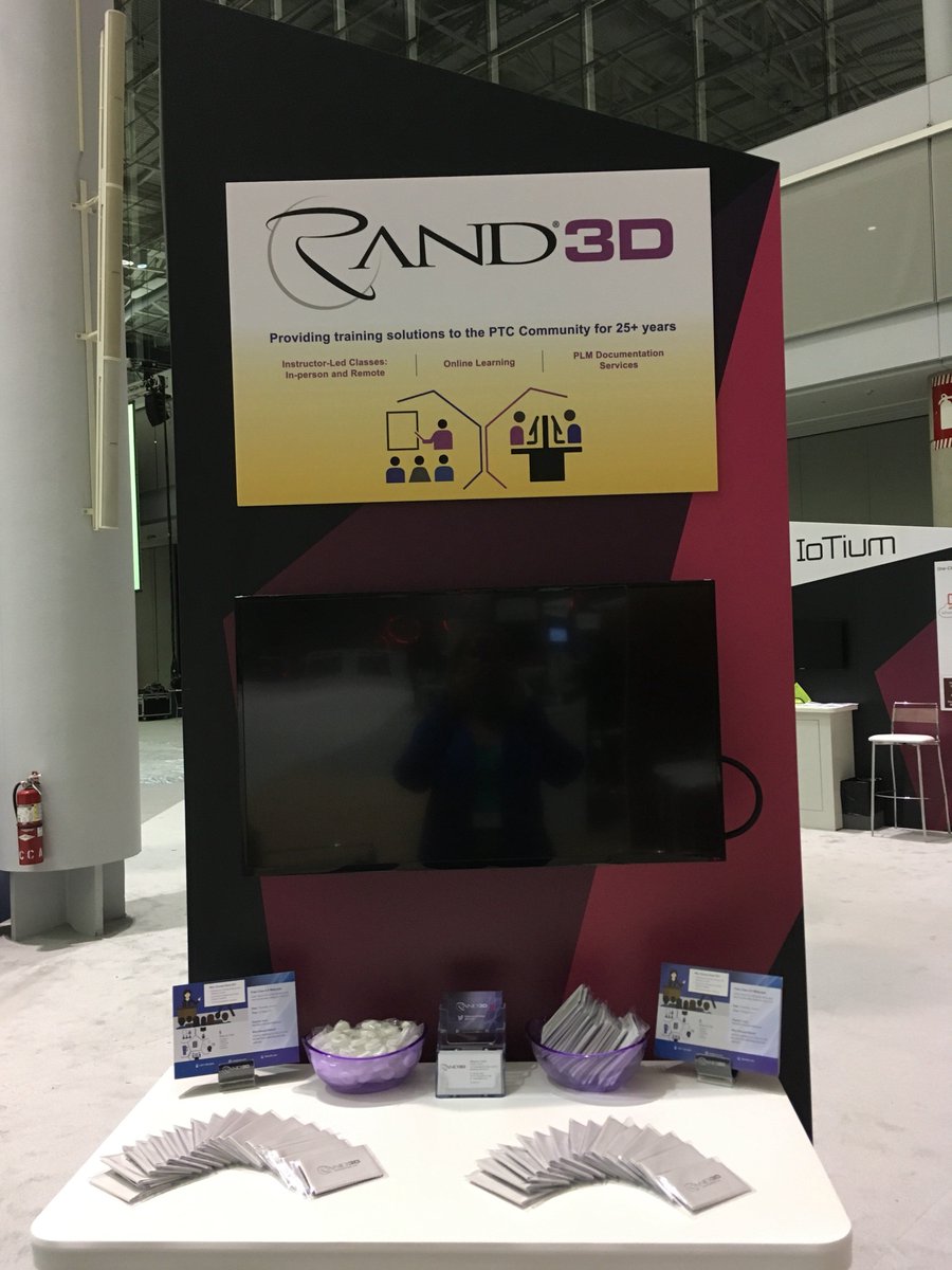 Rand3D's tweet photo. We're here at #LiveWorx ready to meet you! Booth 441 #CreoTraining, In-Person, Online #CustomClasses. We've got it! https://t.co/j83X4VDDj0