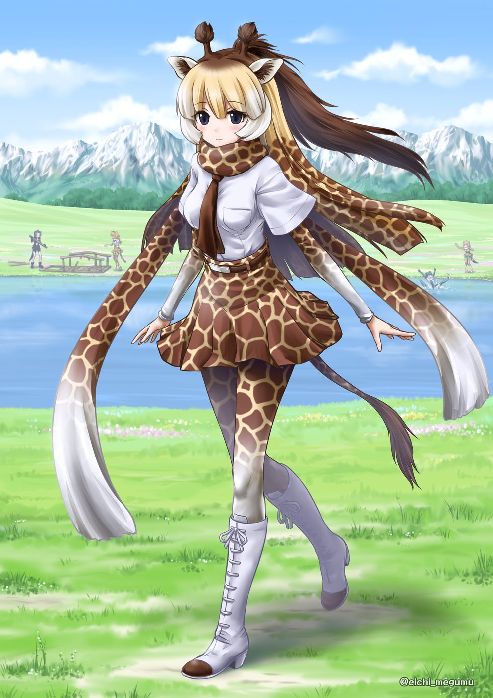 英知恵 ということで けものフレンズのアミメキリンです アニメ版は黙っていれば美人とも言われちゃってる中身ポンコツのキリンさんｗ いや またそこが良いんですがヽ ﾟ ﾟ ﾉ T Co Ahu3rkm0ex Twitter