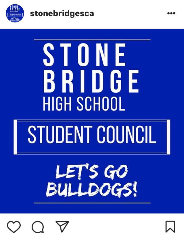 sbhssca's tweet photo. everyone please follow the NEW Stone Bridge SCA Instagram Account! Follow the account for updates on school events hosted by SCA! https://t.co/DdFiXtL0KY