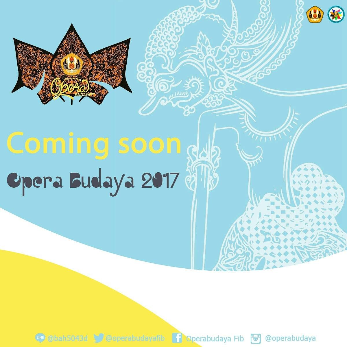 OperaBudayaFIB's tweet photo. [SEGERA HADIR]
Line: @bah5043d
Twitter: @Operabudayafib
Facebook: Operabudaya FIB
Instagram: @operabudaya https://t.co/MHXfcz0uh9