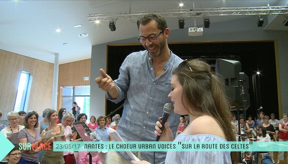 telenantesinfo's tweet photo. Ce soir on est #SurPlace aux répét' #UrbanVoices @Tamboursanantes à #Nantes avec les @MurphySisters3 pour un répertoire so Irish ! Rdv à 18h https://t.co/AIslypmVix