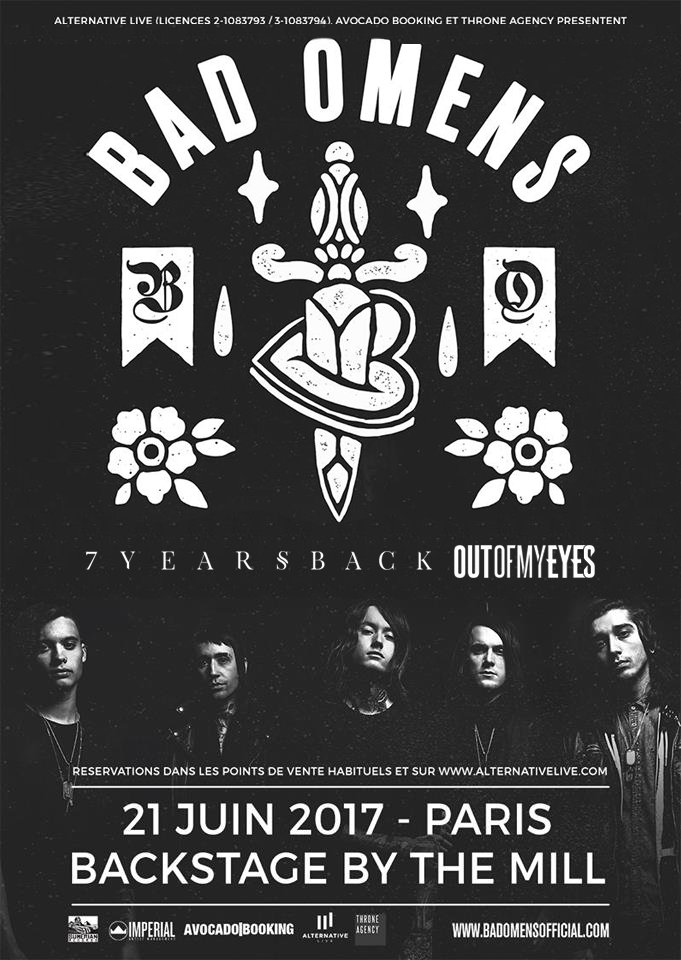 7yearsback's tweet photo. PARIS! 🇫🇷 On est de retour à la maison le 21 Juin au Backstage avec @badomenscult et @OutOfMyEyesBand !

Tickets: https://t.co/DxT5o4zJMh https://t.co/P6dcjPDTuA