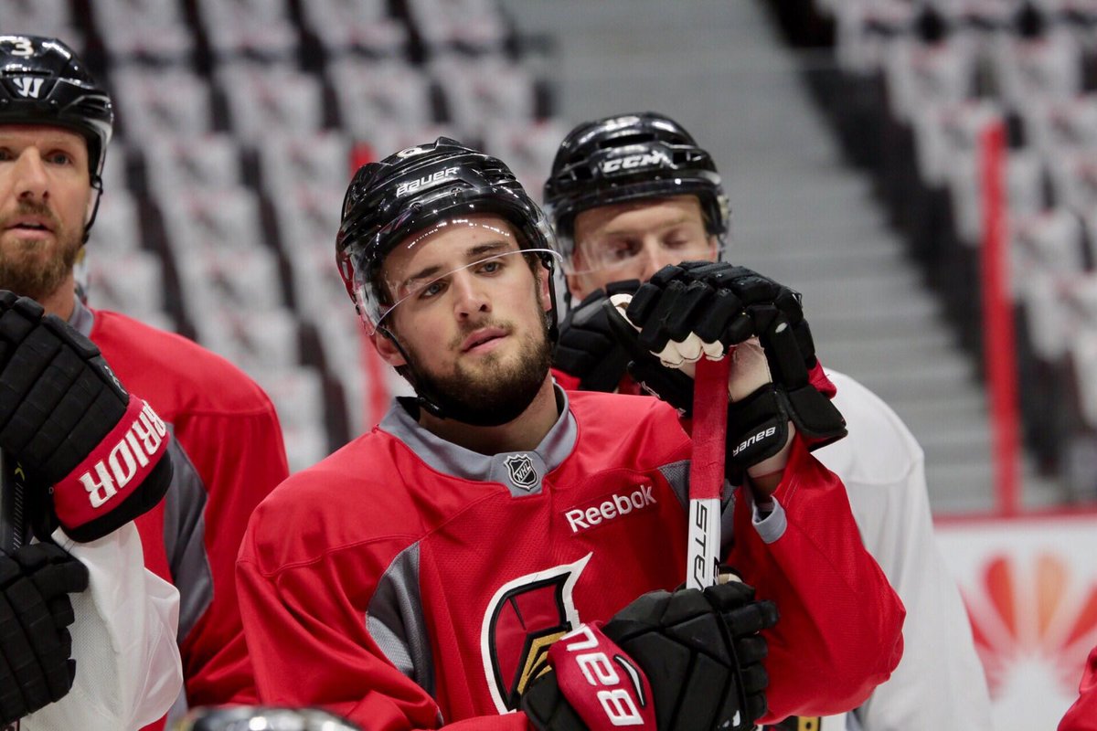 Senators's tweet photo. Optional skate this morning ahead of Game 6. #ALLIN https://t.co/AriuUCSy9F