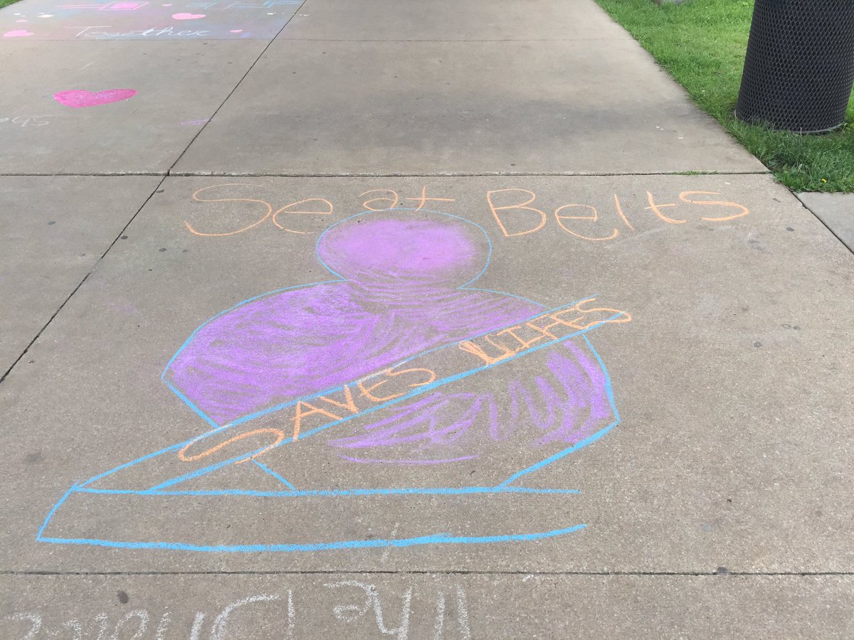 Venngirl's tweet image. Buckle up.  Every trip.  Every time.  PHS Art Club. @DriveSafeKansas #1543 #clickitorticket #usd250  #phsartclub #pittsburghighschool