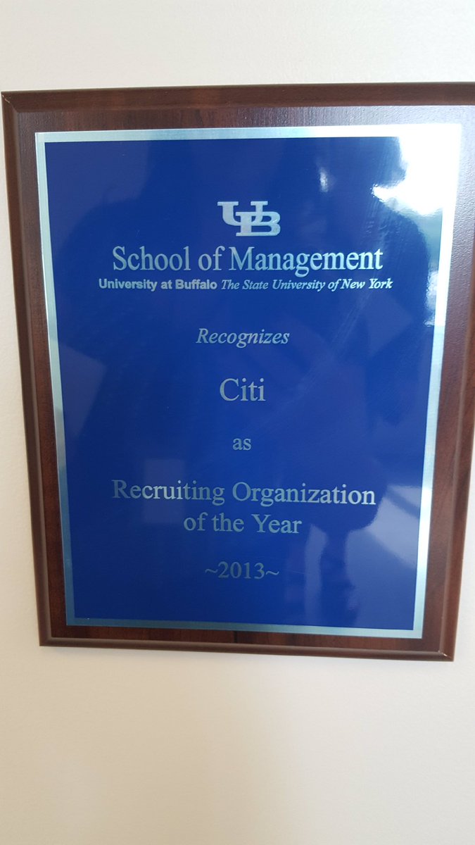SheilaToomb's tweet photo. Love seeing some @UBSchoolofMGT representation at our @Citi visit! https://t.co/6zqlx7IZqW