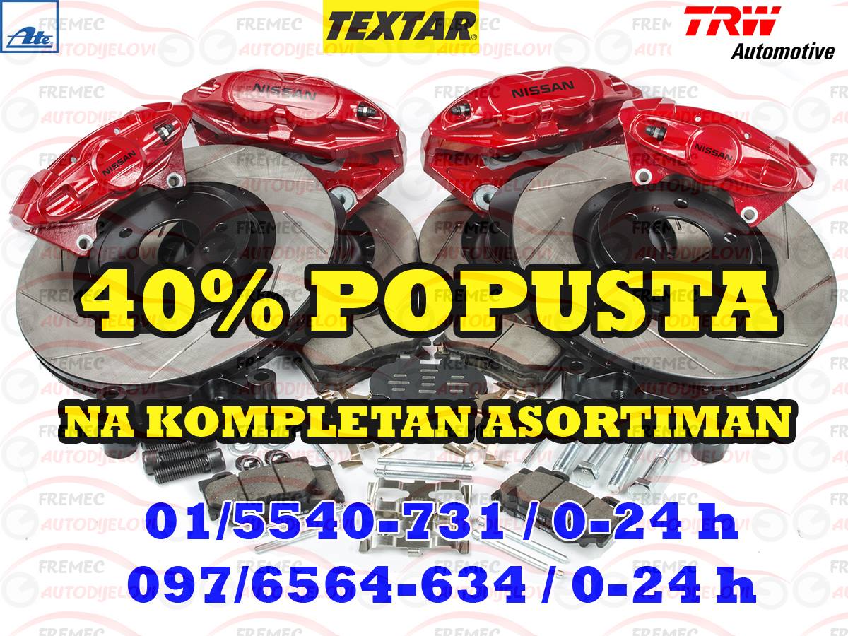 40% POPUSTA NA KOMPLETAN KOČIONI SUSTAV - NAZOVITE ODMAH : 01/5540-731 , 097/6564-634