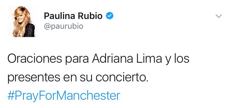 Radiohen's tweet image. Cuando quieres mostrar empatía con Ariana Grande pero eres Paulina Rubio