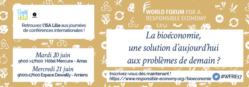 20&amp;21 juin | 2 journées #bioéconomie co-organisées avec le <a href="/WorldForumEco/">World Forum for a Responsible Economy</a>, en 2 volets, avec l'intervention de @marie_stankov resp du GRECAT