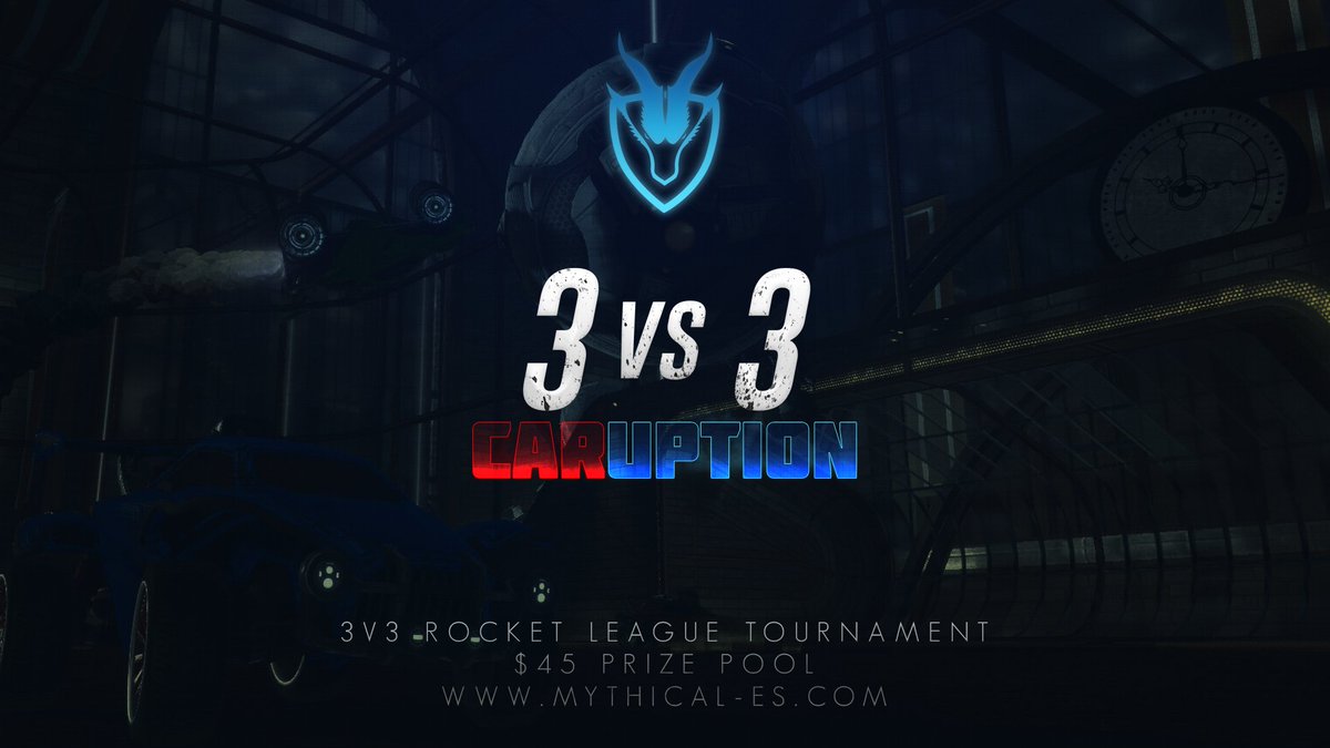 Mythical_Es's tweet photo. Don't forget, Mythical's weekly 3v3 CARuption 33! Sign up by 7:30 PM EDT https://t.co/e5MSBFV3UD  $45 Prize! 
 https://t.co/UAkiDxtn20 https://t.co/29fJIP7C8I
