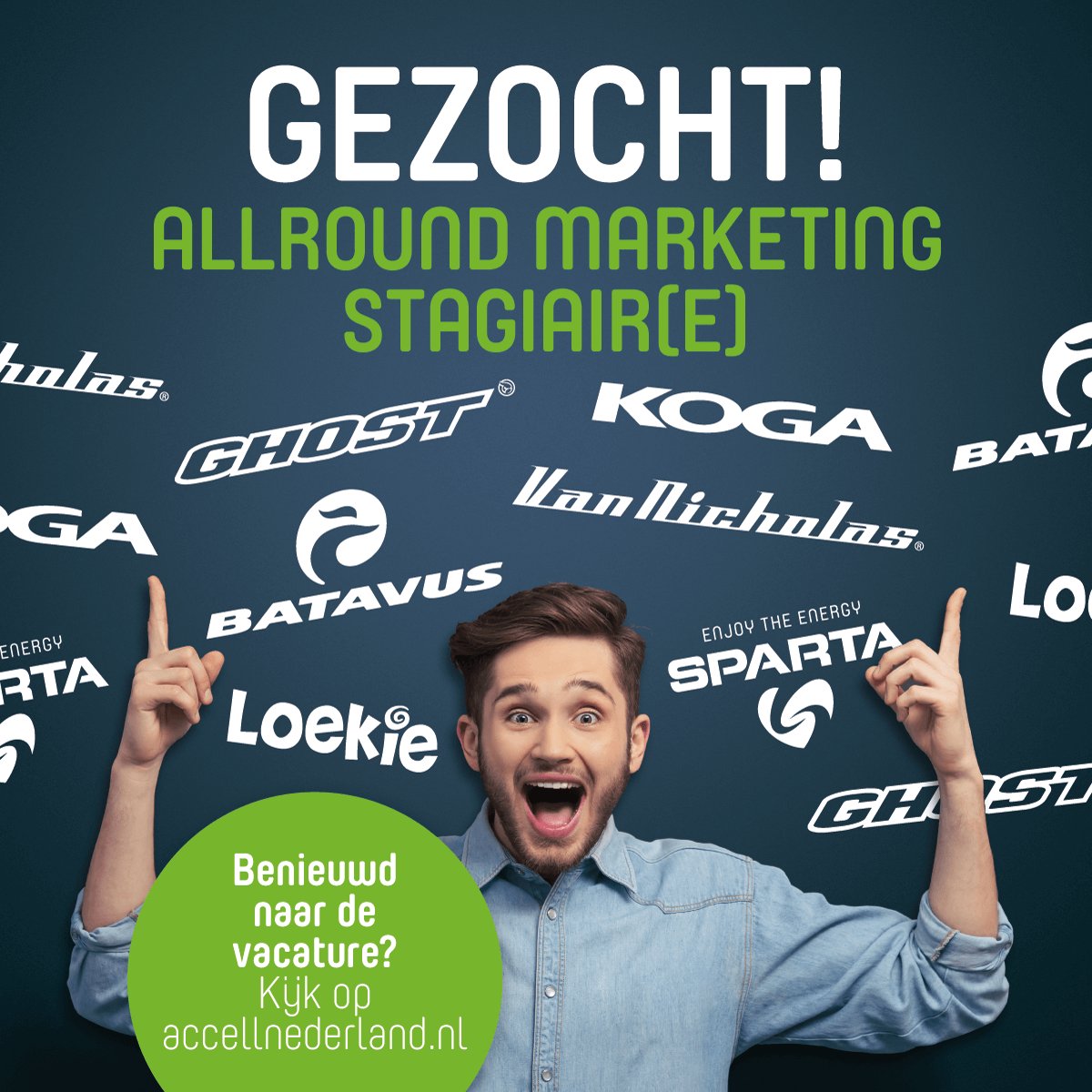 Bij Accell Nederland zijn we weer op zoek naar nieuwe marketing stagiair(e)s! Interesse? Check dan de vacature op: accellnederland.nl/vacatures/allr…
