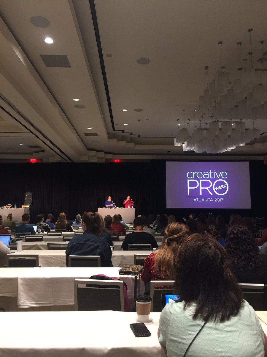 jakevanness's tweet image. The #InDesign Power Duo starting off Day 2 of #CreativeProWeek. @dblatner @amarie @indesignsecrets #CProWeek