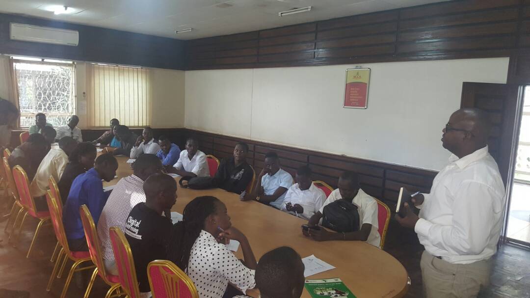 UCC_Official's tweet photo. Hackers at @KCCAUG being taken through the transport system~how they can  use the hackathon to develop #solutions.
#Hack4SmartTransport https://t.co/M6JkRHKO4b