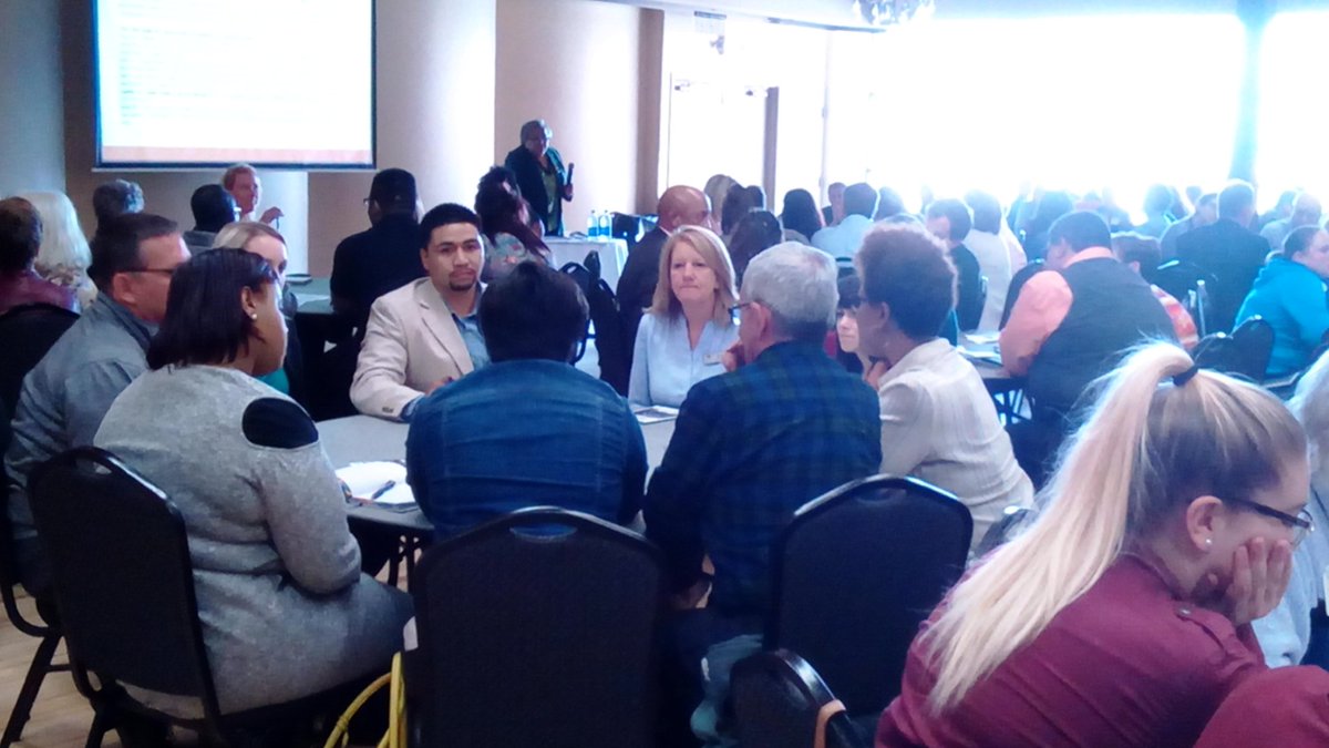 LEDALakeshore's tweet photo. Great group discussion in the Community breakout session w/ @GloriaCousar  #TowardJustice https://t.co/ffjkNIGUL3