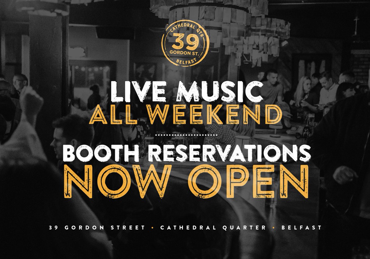 39GordonStreet's tweet image. Requests coming in thick and fast for payday weekend booth reservations. Drop us a message to grab the last bookings...