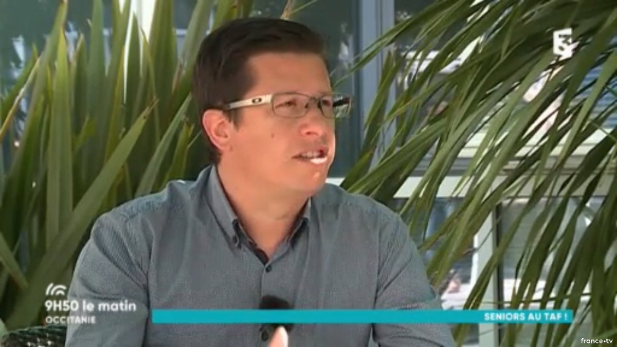 FF_Senior's tweet photo. 📺 Itw de Sébastien Bareau dans « 9h50 le matin » pour France 3 Occitanie ! #emploi #seniors #portagesalarial 
👉 https://t.co/lLz0pIYOhg https://t.co/AlYuFAQwdf