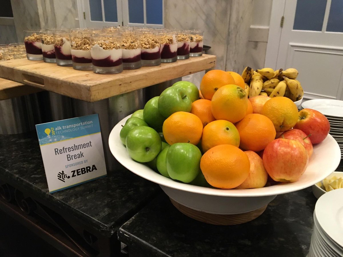trimblemaps's tweet photo. Thank you to our sponsor @ZebraTechnology for the delicious refreshment break #ALKTechSummit https://t.co/0fAP0hkE07