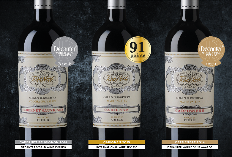 TerraNoble Gran Reserva: conoce nuestro trío ganador #CabernetSauvignon #Carignan #Carmenere <a href="/DecanterAwards/">Decanter World Wine Awards</a> #InternationalWineReview