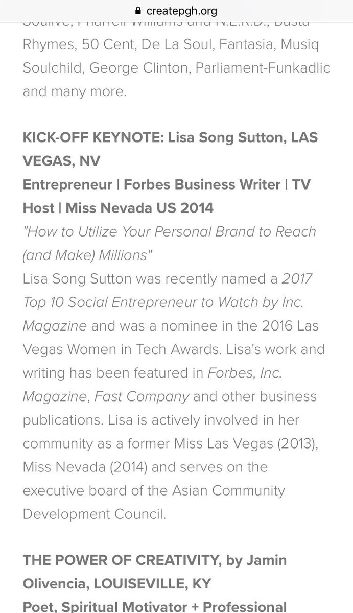 LisaSongSutton's tweet image. I&apos;m so excited to be in #Pittsburgh next week for the #CreateTech festival! TY to @pghtech for having me keynote! #startups #entrepreneurs